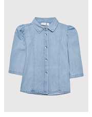 Bluzka Koszula jeansowa 13197539 Niebieski Regular Fit - modivo.pl Name It