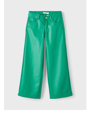 Spodnie Spodnie z imitacji skóry 13210144 Zielony Regular Fit - modivo.pl Name It