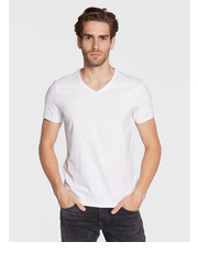 T-shirt - koszulka męska T-Shirt Lincoln 20503062 Biały Slim Fit - modivo.pl Casual Friday