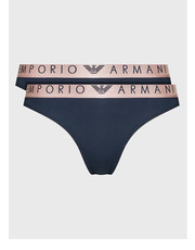 Bielizna damska Komplet 2 par fig brazylijskich 163337 2F235 00135 Granatowy - modivo.pl Emporio Armani Underwear