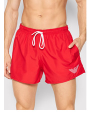 Krótkie spodenki męskie Szorty kąpielowe 211752 2R438 00173 Czerwony Regular Fit - modivo.pl Emporio Armani Underwear