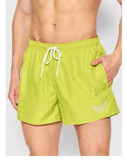 Krótkie spodenki męskie Szorty kąpielowe 211752 2R438 14483 Zielony Regular Fit - modivo.pl Emporio Armani Underwear