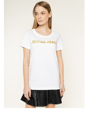 Bluzka T-Shirt Sivingo PGP20675TS Biały Regular Fit - modivo.pl Silvian Heach