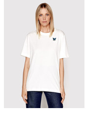 Bluzka T-Shirt Kaisa PGP22373TS Biały Oversize - modivo.pl Silvian Heach
