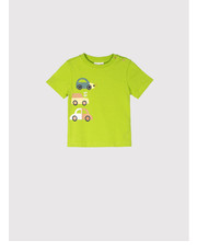 Bluzka T-Shirt WC2143205BRO Zielony Regular Fit - modivo.pl Coccodrillo