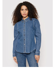 Koszula Koszula jeansowa Rhiana 10258187 Niebieski Slim Fit - modivo.pl Vero Moda