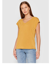 Bluzka T-Shirt Filli 10246928 Żółty Regular Fit - modivo.pl Vero Moda