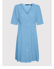 Sukienka Sukienka koszulowa Jesmilo 10260355 Niebieski Regular Fit - modivo.pl Vero Moda