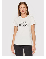 Bluzka T-Shirt Graphic Tee L41UFERR Biały Regular Fit - modivo.pl Lee