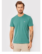 T-shirt - koszulka męska T-Shirt Patch Logo L60UFQDO Zielony Regular Fit - modivo.pl Lee