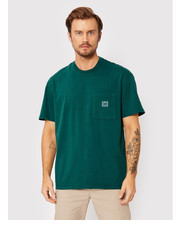 T-shirt - koszulka męska T-Shirt Pocket L69QCO96 Zielony Loose Fit - modivo.pl Lee