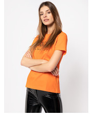 Bluzka T-Shirt T-Sily-S6 00SEMF 0HERA Pomarańczowy Regular Fit - modivo.pl Diesel