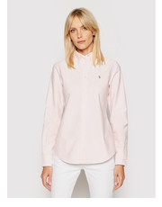 Koszula Koszula Washed Oxford 211743355 Różowy Slim Fit - modivo.pl Polo Ralph Lauren