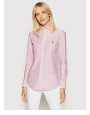 Koszula Koszula Oxford 211664416 Różowy Slim Fit - modivo.pl Polo Ralph Lauren