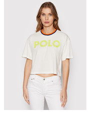 Bluzka T-Shirt 211856674002 Biały Relaxed Fit - modivo.pl Polo Ralph Lauren