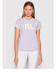 Bluzka T-Shirt 211847076008 Fioletowy Regular Fit - modivo.pl Polo Ralph Lauren
