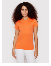Bluzka T-Shirt 211847073018 Pomarańczowy Regular Fit - modivo.pl Polo Ralph Lauren