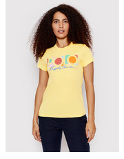 Bluzka T-Shirt 211856637006 Żółty Regular Fit - modivo.pl Polo Ralph Lauren