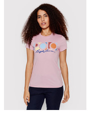 Bluzka T-Shirt 211856637005 Różowy Regular Fit - modivo.pl Polo Ralph Lauren