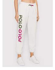 Spodnie Spodnie dresowe 211856700001 Biały Regular Fit - modivo.pl Polo Ralph Lauren