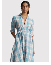 Sukienka Sukienka koszulowa 211864045001 Niebieski Regular Fit - modivo.pl Polo Ralph Lauren