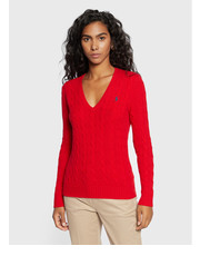 Sweter Sweter 211875832011 Czerwony Regular Fit - modivo.pl Polo Ralph Lauren