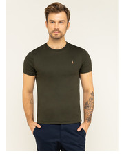 T-shirt - koszulka męska T-Shirt 710740727 Zielony Slim Fit - modivo.pl Polo Ralph Lauren