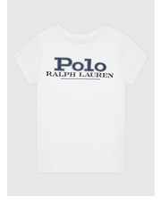Bluzka T-Shirt 313858431001 Biały Slim Fit - modivo.pl Polo Ralph Lauren