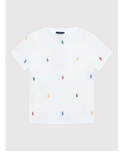 Bluzka T-Shirt 321844626004 Biały Regular Fit - modivo.pl Polo Ralph Lauren