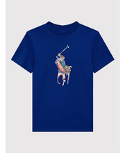 Bluzka T-Shirt 323870959003 Niebieski Regular Fit - modivo.pl Polo Ralph Lauren