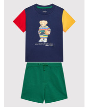 Bluzka Komplet t-shirt i szorty sportowe 320871499001 Kolorowy Regular Fit - modivo.pl Polo Ralph Lauren