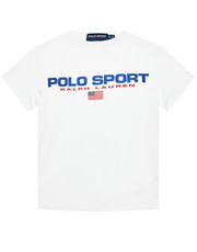 Bluzka T-Shirt Ss Cn 323837629002 Biały Regular Fit - modivo.pl Polo Ralph Lauren