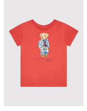 Bluzka T-Shirt 310856392001 Czerwony Regular Fit - modivo.pl Polo Ralph Lauren