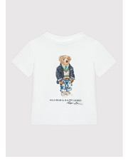 Bluzka T-Shirt 323865660001 Biały Regular Fit - modivo.pl Polo Ralph Lauren