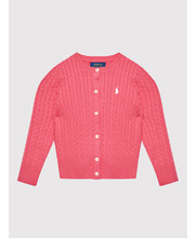 Sweter Kardigan 311543047034 Różowy Regular Fit - modivo.pl Polo Ralph Lauren