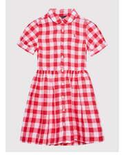 Sukienka dziecięca Sukienka codzienna 311860102002 Czerwony Regular Fit - modivo.pl Polo Ralph Lauren