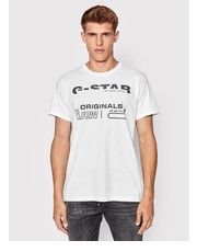 T-shirt - koszulka męska T-Shirt Originals D21664-C506-110 Biały Regular Fit - modivo.pl G-Star Raw