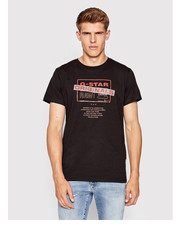 T-shirt - koszulka męska T-Shirt Originals Logo D21181-336-6484 Czarny Regular Fit - modivo.pl G-Star Raw