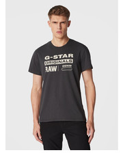 T-shirt - koszulka męska T-Shirt Original Label D22204-336-5812 Szary Regular Fit - modivo.pl G-Star Raw