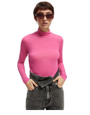 Bluzka Bluzka 168850 Różowy Slim Fit - modivo.pl Scotch & Soda