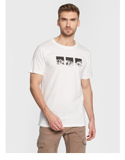 T-shirt - koszulka męska T-Shirt Dain 21107280 Biały Regular Fit - modivo.pl Solid