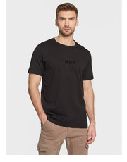 T-shirt - koszulka męska T-Shirt Daniels 21107463 Czarny Regular Fit - modivo.pl Solid