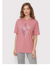 Bluzka T-Shirt Diamond Magnolia Outline Everybody WTS354 Różowy Relaxed Fit - modivo.pl Skechers