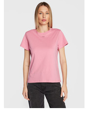 Bluzka T-Shirt Basico 1G17W9 Y7XK Różowy Regular Fit - modivo.pl Pinko