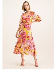 Sukienka Sukienka letnia 20201 BLK01 1G14KD 7932 Kolorowy Regular Fit - modivo.pl Pinko