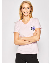 Bluzka T-Shirt Digital Love Tee 597068 Różowy Regular Fit - modivo.pl Puma