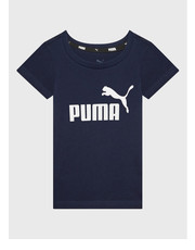 Bluzka T-Shirt Essentials Logo 586960 Granatowy Regular Fit - modivo.pl Puma