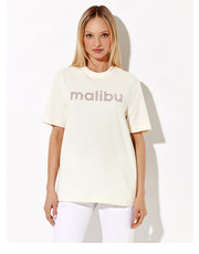 Bluzka T-Shirt Malibu Beżowy Regular Fit - modivo.pl Rage Age