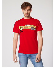 T-shirt - koszulka męska T-Shirt Mark Czerwony Regular Fit - modivo.pl Rage Age