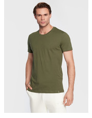 T-shirt - koszulka męska T-Shirt T-Basic M02056-W23 Zielony Regular Fit - modivo.pl Volcano